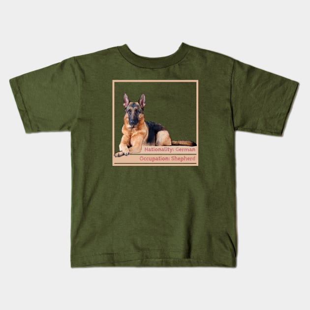 German Shepherd Kids T-Shirt by TenomonMalke